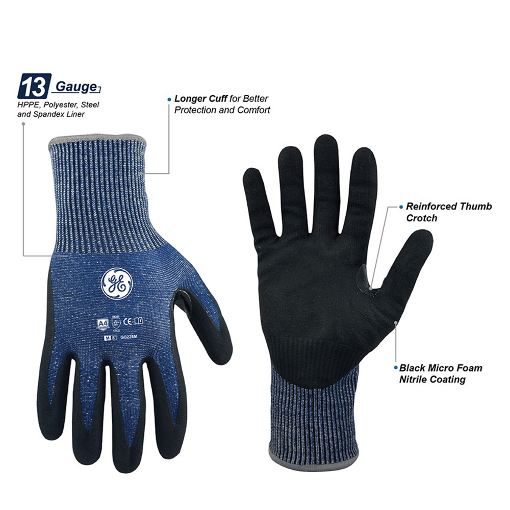 Micro Foam Nitrile Dipped Gloves – Cut Resistant Gloves – Hand Protection